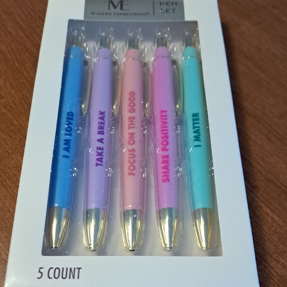ME Pen Set - Blue, Pink, Fusa, add  Purple, Green